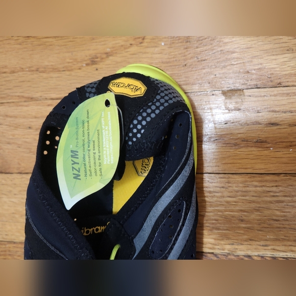Vibram FiveFingers Men’s Barefoot Minimalist Training Shoes Black Yellow Size 12 - Picture 7 of 9